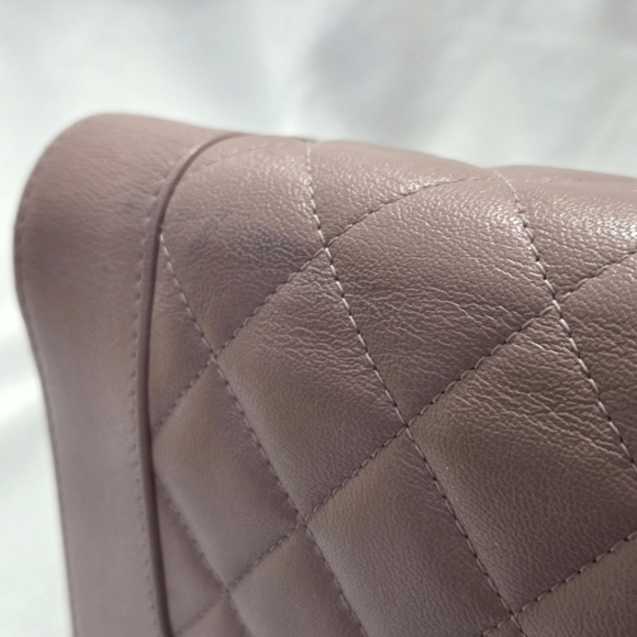 Authentic Chanel Pink Quilted Leather CC Logo Long Flap Wallet 22-Series - Picture 12 of 13